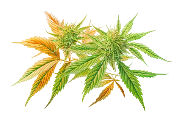 Eine prächtige Cannabisknospe, die in voller Blüte steht